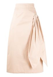 MEHTAP ELAIDI gathered midi skirt - Rosa