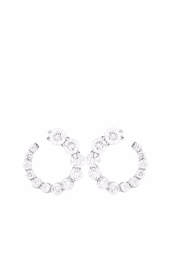 Melissa Kaye 18kt white gold Aria diamond earrings - Argento
