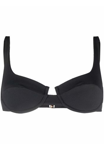 Melissa Odabash Montreal ribbed bikini top - Nero