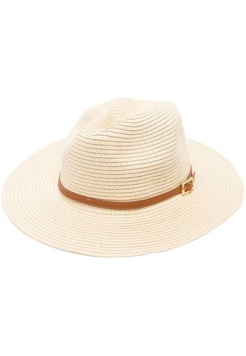 Melissa Odabash MELISSA ODABASH FEDORA CR 0 CREAM TAN BELT - Toni neutri