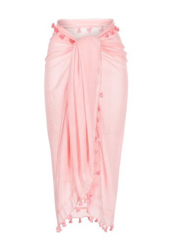 Melissa Odabash tassel-trim sarong - Rosa