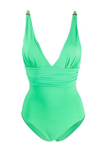 Melissa Odabash Panarea ruched swimsuit - Verde