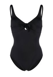 Melissa Odabash Lisbon knot-front swimsuit - Nero