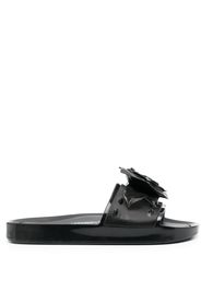 Melissa x Undercover Sandali slides con applicazione Palm Angels x Melissa Beach Slide - Nero