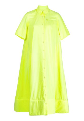 Melitta Baumeister foam-hem midi shirt dress - Giallo