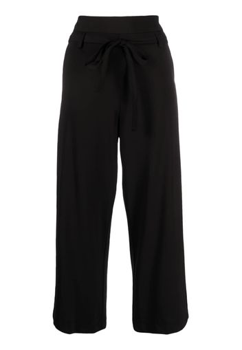 Merci wide-leg cotton track pants - Nero