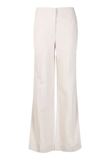 Merci wide-leg concealed-fastening trousers - Toni neutri