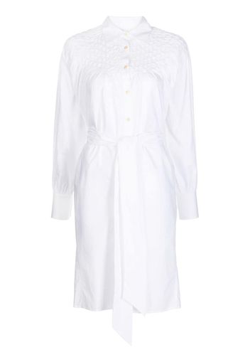 Merlette Crescent tied-waist dress - Bianco