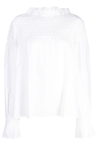 Merlette Majorelle cotton blouse - Bianco