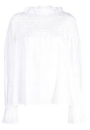 Merlette Majorelle cotton blouse - Bianco