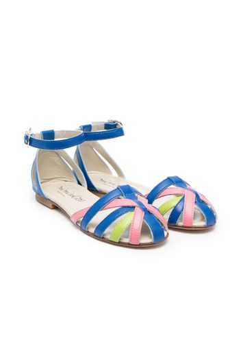 Mi Mi Sol colour-block strap sandals - Blu