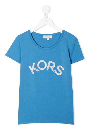 Michael Kors Kids logo-print T-shirt - Blu