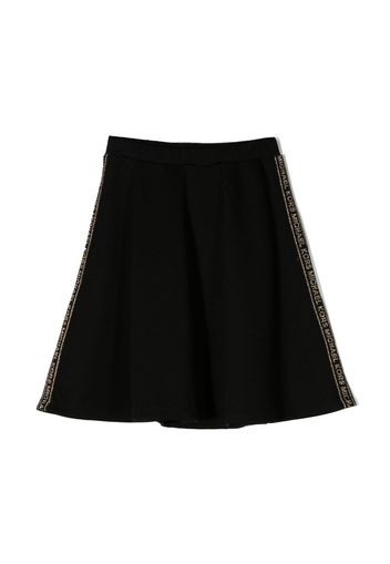 Michael Kors Kids A-line logo-print skirt - Nero