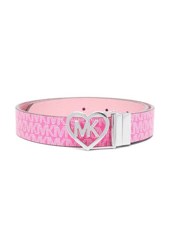 Michael Kors Kids Cintura con placca logo - Rosa