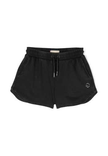 Michael Kors Kids logo-plaque cotton shorts - Nero