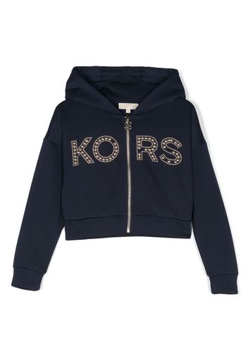 Michael Kors Kids Cardigan con cappuccio - Blu