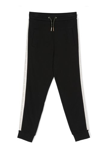 Michael Kors Kids logo-embellished side-panels jogging bottoms - Nero