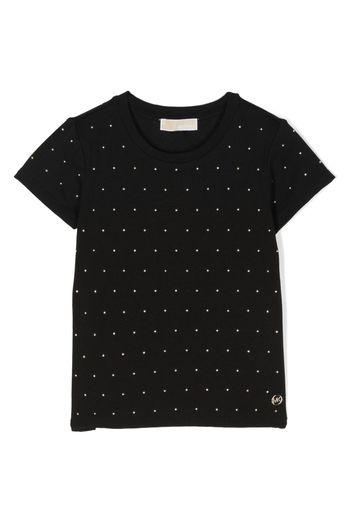 Michael Kors Kids T-shirt con decorazione borchie - Nero