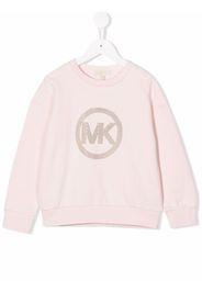 Michael Kors Kids studded-logo jumper - Rosa