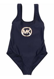 Michael Kors Kids logo-print swimsuit - Blu