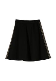 Michael Kors Kids A-line logo-print skirt - Nero