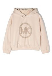 Michael Kors Kids sequin logo jersey hoodie - Toni neutri