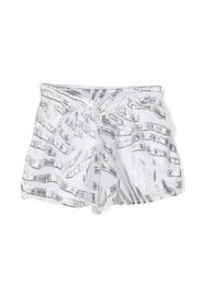 Michael Kors Kids metallic-effect short shorts - Bianco