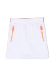 Michael Kors Kids logo-waistband track skirt - Bianco