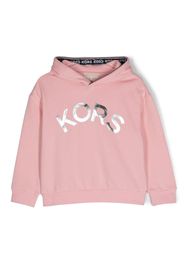 Michael Kors Kids logo-print cotton sweatshirt - Rosa