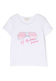 Michael Kors Kids graphic logo-print T-shirt - Bianco