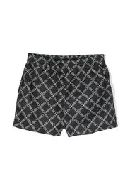 Michael Kors Kids monogram-print shorts - Nero