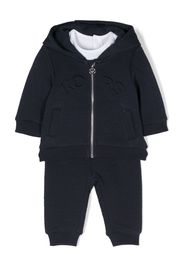 Michael Kors Kids Tuta sportiva con logo goffrato - Blu