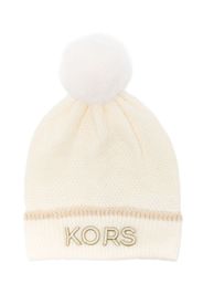 Michael Kors Kids Berretto con pompom - Toni neutri