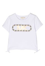 Michael Kors Kids metallic-finish logo jersey T-shirt - Bianco