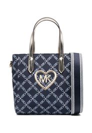 Michael Kors Kids Borsa tote con stampa monogramma - Blu