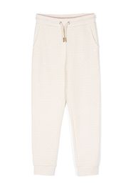 Michael Kors Kids monogram-pattern terry-cloth jogging bottoms - Toni neutri