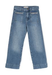 Michael Kors Kids Jeans dritti con dettaglio a catena - Blu