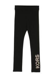 Michael Kors Kids crystal-embellished high-waisted trousers - Nero