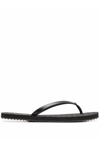 Michael Kors monogram-print flip flops - Nero