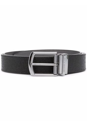 Michael Kors Collection engraved-logo buckle belt - Nero