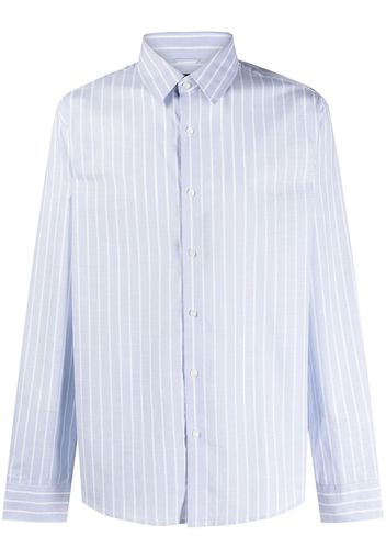 Michael Kors striped long-sleeve shirt - Blu