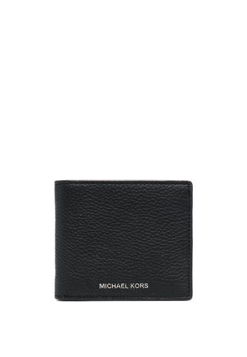 Michael Kors Collection grained-leather bi-fold wallet - Nero