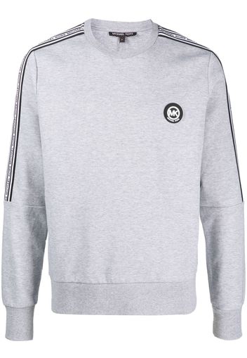 Michael Kors logo-tape crew-neck sweatshirt - Grigio