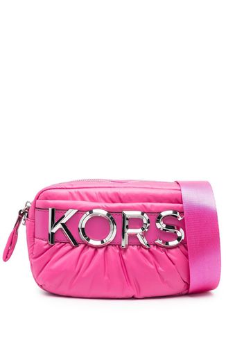 Michael Kors logo-plaque detail crossbody bag - Rosa