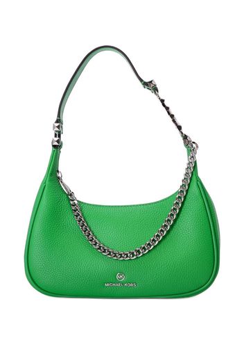 Michael Kors logo-lettering leather shoulder bag - Verde