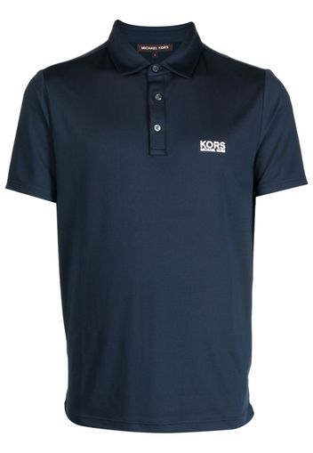 Michael Kors logo-print short-sleeve polo shirt - Blu