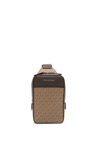 Michael Kors Hudson monogram-print bag - Marrone