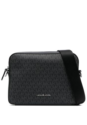 Michael Kors Dual monogram leather crossbody - Nero