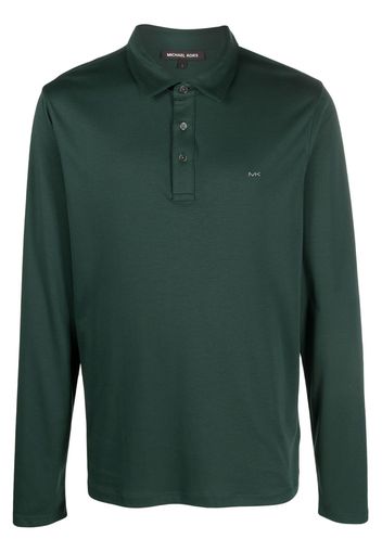 Michael Kors logo-embroidered cotton polo shirt - Verde