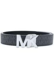 reversible logo buckle belt